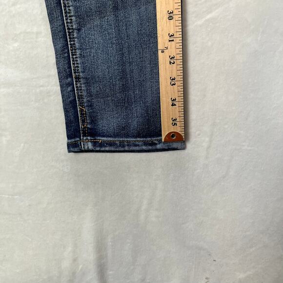Dollhouse Charley Distressed Stretch Skinny Low Rise Y2K Jeans, Size 9 - Picture 9 of 13
